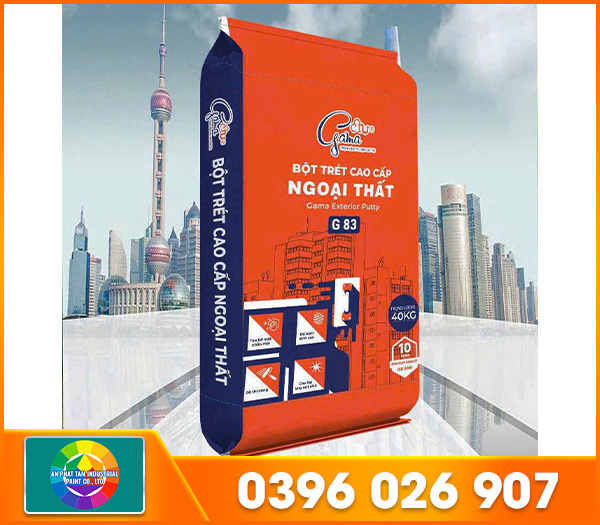 Bột trét cao cấp ngoại thất Gama G83 (40kg)